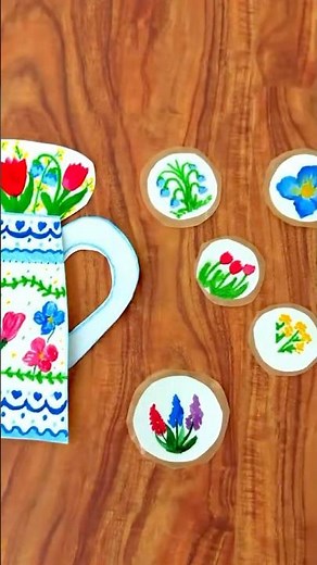 DIY Aesthetic Flower Stickers – Handmade with Love! #diy #sticker #tea
