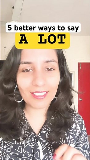 5 Better Ways To Say ‘A Lot’✅ #shorts #learnenglish