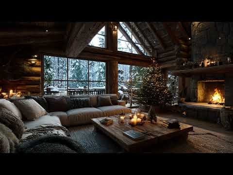 Snowflakes by the Fire ❄️ Cozy Night Ambience for Restful Sleep & Emotional Recovery