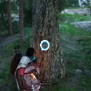 Crimson Desert Fast logging tip!If you hit the log while it's falling, it turns into smaller logs mid air and you wont have to chop each one of them later.