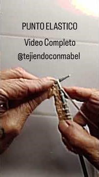 PUNTO ELÁSTICO. Tejido a 2 Agujas. Para Principiantes. Muy Fácil.