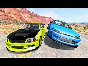 Street Racing Crashes #15 - BeamNG Drive | CrashBoomPunk