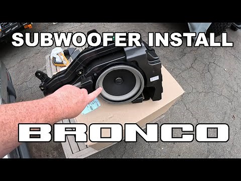 Add a sub to your Bronco! | Ford Bronco Subwoofer Install
