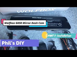Installing Wolfbox G850 Mirror Dash Camera on my 2021 RAV4 Prime SE!