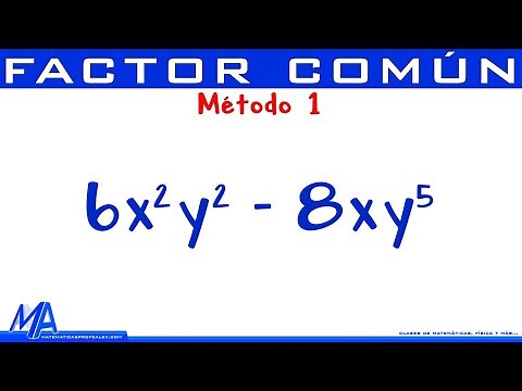 Factorización factor común método UNO