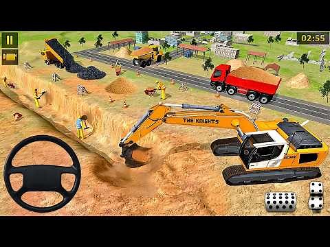 👷🏻Heavy Excavator Road Construction Simulator 🚧 - City JCB Games 2019 - Android Gameplay