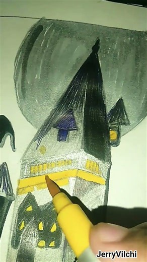 Hogwarts Castle drawing..Harry Potter#trend #art #drawing #new #painting #harrypotter #Hogwart