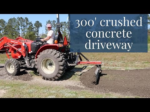 CRUSHED CONCRETE DRIVEWAY | RECYCLED CONCRETE DRIVEWAY | HOW TO BUILD A GRAVEL DRIVEWAY
