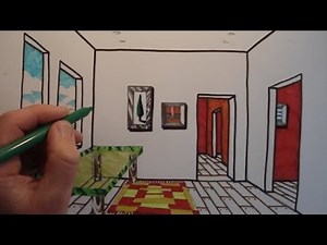 How To Draw A Room with One Point Perspective