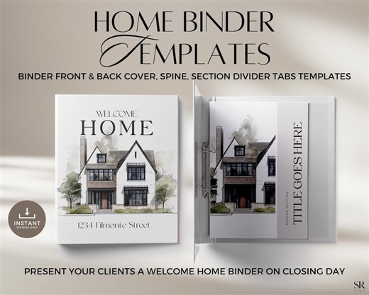 Real Estate Welcome Home Binder Framework - Client Closing Experience for Realtors - Etsy
