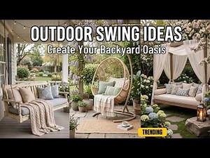 Lovely! 🌳 Outdoor Swing Ideas for Porch and Pergola with Natural Rope Swings and Hanging Chairs 2026