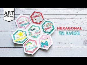 Hexagonal Mini Scrapbook | Creative Album design | Handmade Flipbook | DIY Journaling | Scrapbooking