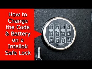 How to Change Intellok safe locks Code & Battery
