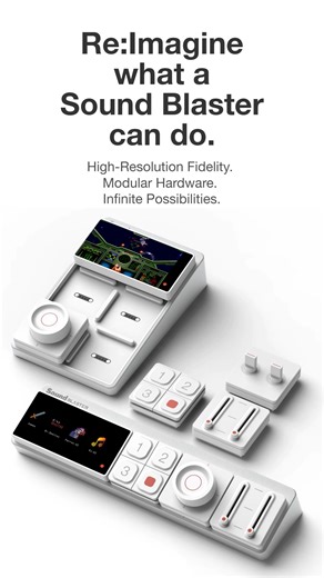 Introducing Sound Blaster Re:Imagine! Modular audio hub for gaming, music & everything in between. Live on Kickstarter now! What can it do? Click to find out! | Creative Labs