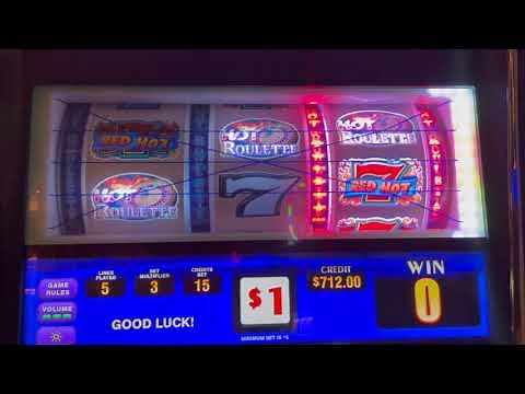 Triple Red Hot Sevens HOT ROULETTE - High Limit Slot Play
