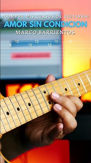Amor sin condicion - Solo de guitarra COMPRA MIS CURSOS #musica