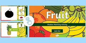 Fruit Shadow Matching Activity