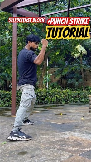 Selfdefense block +punch strike tutorial 💥 #selfdefense #punch #trendingshorts #viralshorts #shorts