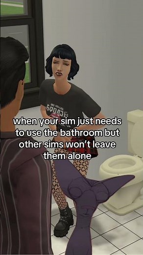the sims 2 BATHROOM STRUGGLES 🚽 #shorts #thesims