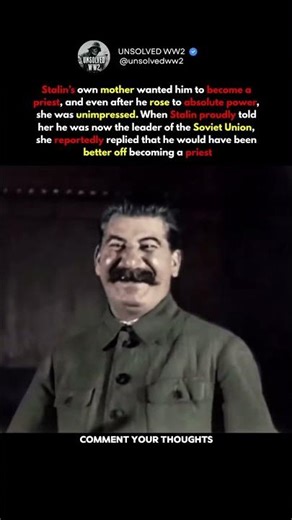 Stalins Mother wanted him to be what? #ww2 #shorts #history