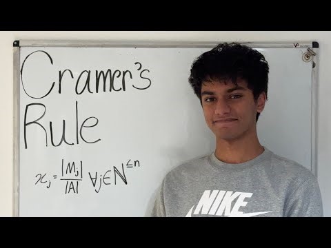 Cramer’s Rule Explained