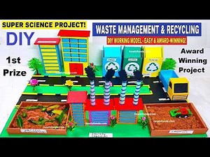 waste management and recycling techniques working model | eco friendly diy | howtofunda ‪@craftpiller‬