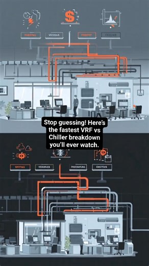 VRF or Chiller? 樂 Here’s the fastest comparison you’ll ever see. #VRFvsChiller #HVACDesign #CommercialHVAC #MechanicalEngineer #CoolingSystems #IndustryExperts #WCSIPL | Weather Controlling Solutions India Pvt Ltd | Facebook