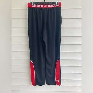 Under Armour Men Sweatpants Size Medium Black & Red Athletics