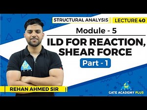 Lecture 40 | Module 5 | ILD for Reaction, Shear Force (Part- 1) | Structural Analysis