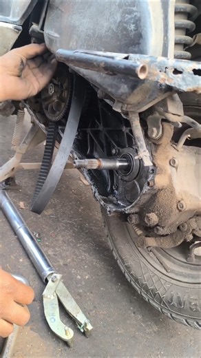 #Honda Dio BS4 belt change# viral# video#modified # view