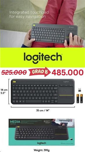 logitech K400 Plus Keyboard Wireless