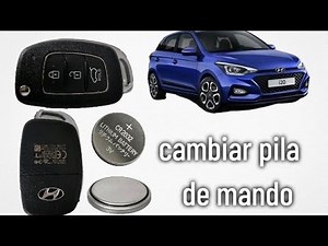 HOW TO CHANGE THE BATTERY OF A HYUNDAI I20 CONTROL KEY