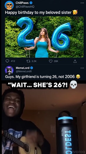 Wait… She’s 26?! 😂 #Birthday #Meme #Funny