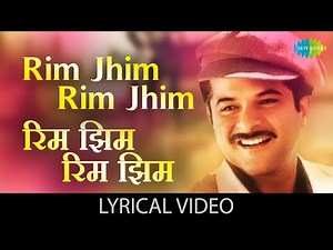 Rim Jhim Rim Jhim with lyrics | रिम झिम रिम झिम | 1942-Love Story | Anil Kapoor, Manisha | 90s Song