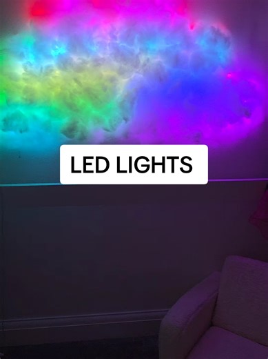 This is why LED cloud ceilings keep going viral. #ledlights #led #ledstriplights #tiktokmademebuyit #roomsetup