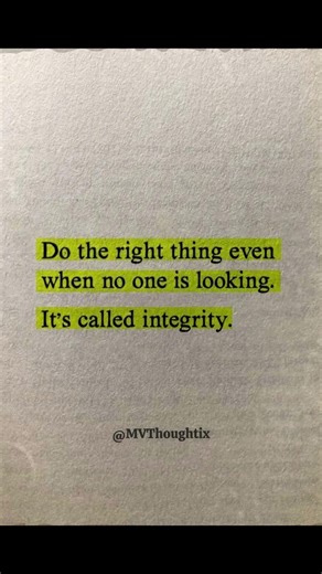 Always keep your integrity ✨🙏🏻