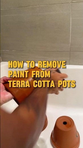 #HOWTO REMOVE PAINT FROM TERRACOTTA POT