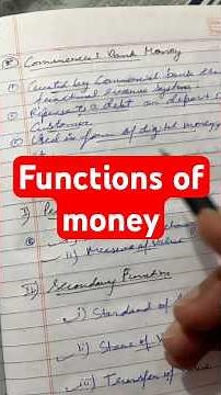 Functions of Money Explained Easily ⚡ (Economics Shorts) #ugcnet #youtube #shorts