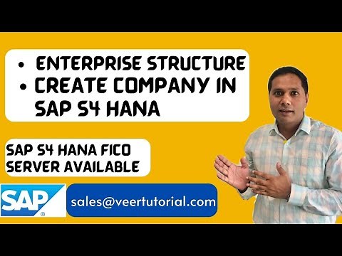 Create Company in SAP S4 HANA | Enterprise Structure