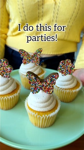 🎉 Make custom cupcake toppers #sprinkles #birthday #partyideas