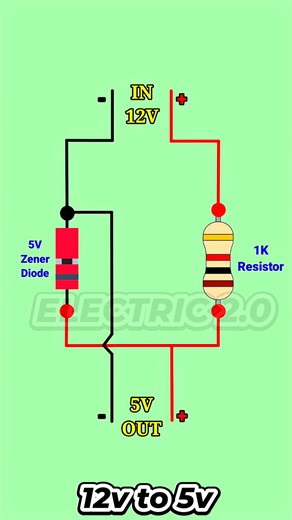12v to 5v convert #diy #electronics | Electric 2.0
