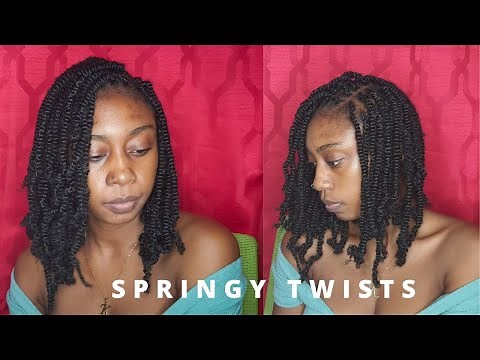 Easy Spring twist Tutorial I Outre X-pression Twisted Up Springy Afro Twist using 1 Pack of Hair I