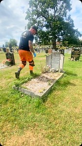 4.6K views · 1K reactions | BEFORE & AFTER‼️ White marble headstone with kerbset chemical clean and new white chippings 識   https://linktr.ee/thegravecleaner #thegravecleaner #gravestonecleaning #grave #clean #cleaning #business #entrepreneur #asmr | The Grave Cleaner | Facebook