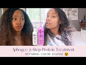 Aphogee Balancing Moisturizer Two-Step Protein Treatment, Repair Damaged Hair at Home