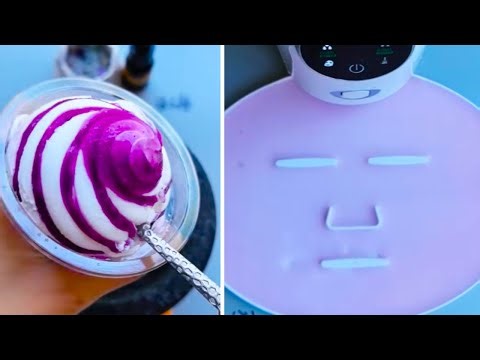 Ice cream mask fan request decompression #immersiveskincare #homemade natural mask