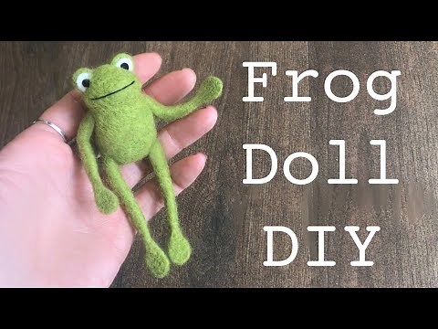 How To Needle Felt A Cute Little Frog Doll - DIY - The Wishing Shed - Art & Craft Tutorial