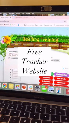 Catherine Coyle | Free teacher website great for practicing spelling or sight words! ✨Just type in a word list and it will automatically embed into the... | Instagram
