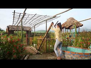 Full Video: 120 Days BUILD LOG CABIN, Single Mother and Daughter Life on the Farm - Farm life