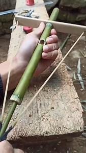 Making Bamboo Sling Shot 📷: Bamboo Creative https://www.youtube.com/@bamboo45 #BaeBamboo | Bae Bamboo