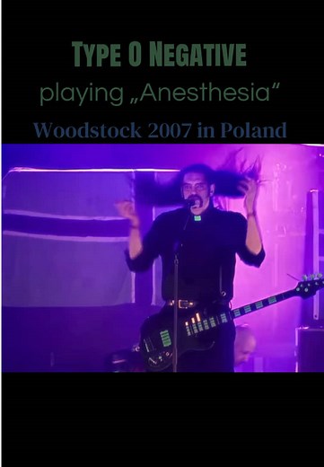 Type O Negative playing Anesthesia Woodstock 2007 Poland live